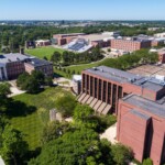 Aerial photo of UNO Dodge campus. June 15, 2017