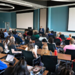 John Quiñones of 20/20 and What Would You Do? speaks with UNO journalism students at the CEC on September 14, 2023.