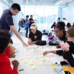 PSYCHOLOGY — "Psychology in Everyday Life" The summer program is being led by Melanie Standish, a Ph.D. student in Psychology specializing in Industrial-Organization Psychology. Our photos detail the students participating in the "Design Thinking Challenge" at the Kaplan Institute on Thursday, June 27. This was a project connecting psychology and design that involved a lot of white board and Post-It note work. https://admissions.iit.edu/summer/psychology-summer-program